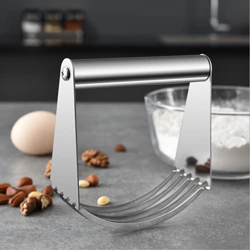 KDDOM Stainless Steel Dough Blender - Professional Pastry Cutter and Flour Mixer for Kitchen Use