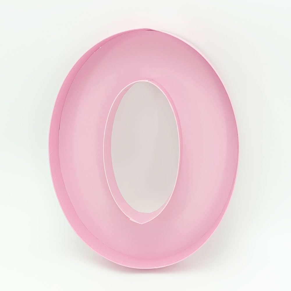 Dylcypheria 12inch Cardboard Number Fillable Food Tray Box for Charcuterie, Cupcake Arrangement,Birthday Anniversary (Pink 4)