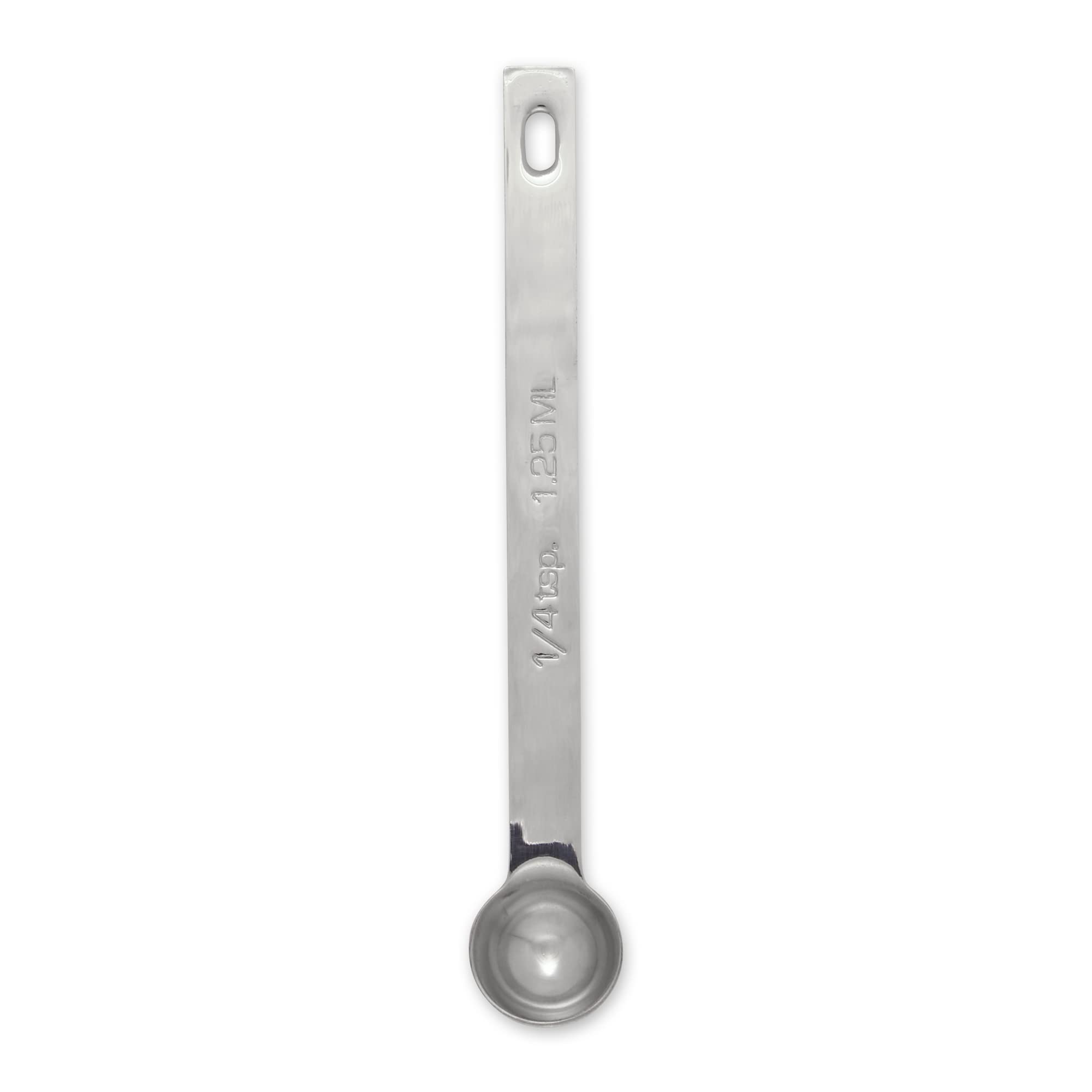 RSVP International Endurance Kitchen Collection Open Stock Measuring Spoon, Stainless Steel, Dishwasher Safe, 0.25Teaspoon