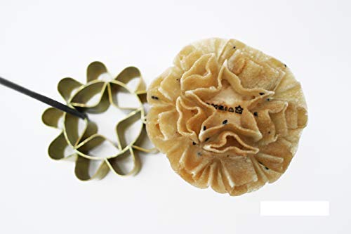 Dok Jok Cookie Bouquet Sunflower 3.25 Inch Diameter Crispy Biscuit Mould Brass Blossom Lotus Flowers Shaped Mold Maker Thailand