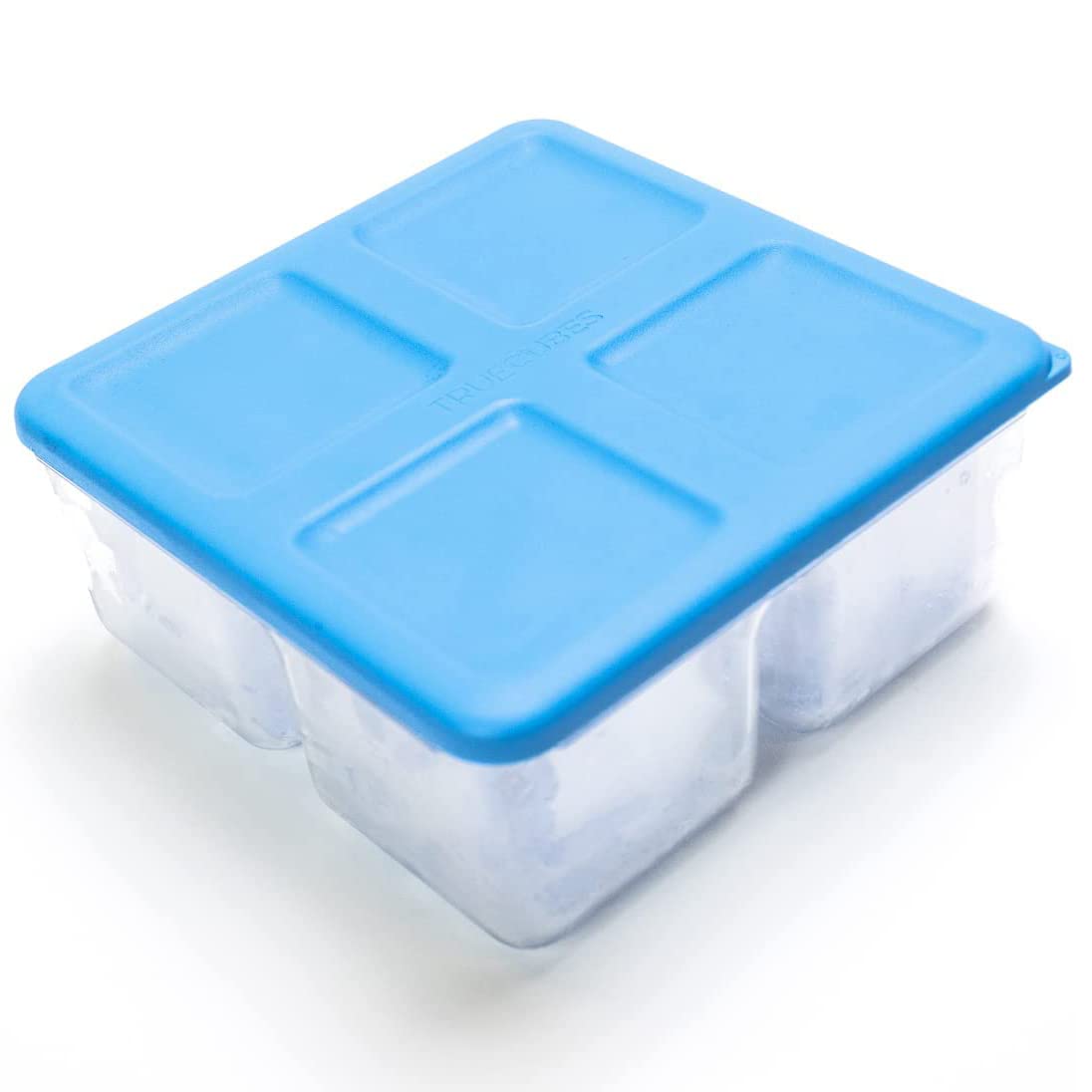 True Cubes Premium Ice Cube Storage Tray With Lid - Stackeable, Easy-Release, Polyesterne Ice Cube Mold For Freezer