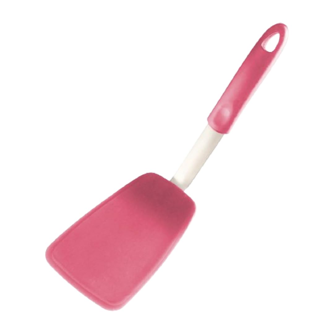 Starpack Premium Flexible Large Silicone Turner Spatula - High Heat Resistant To 600F, Hygienic One Piece Design, Non Stick Rubb