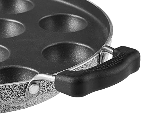 Omega Select Plus Non-Stick Paniyarakkal/Kuzhi Paniyaram/Idli/Filled Pancake Pan Also Aebleskiver/Ebelskivers Pop Maker, 11 Pits