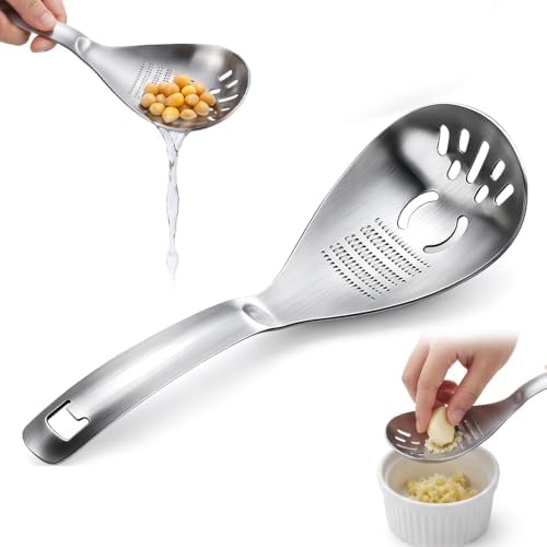 5 in 1 Multifunction Cooking Spoon, 304 Stainless Steel Egg Separator,A