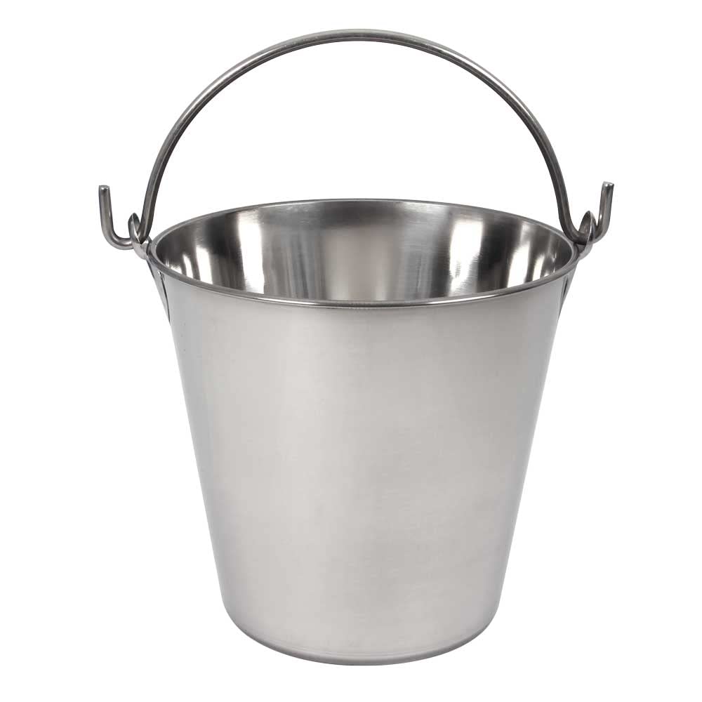 Lindy'S 8-Quart Stainless Steel Bucket, Durable Seamless Bucket For Home, Carry Water Or Milk, Fill With Food, Cleaning Bucket
