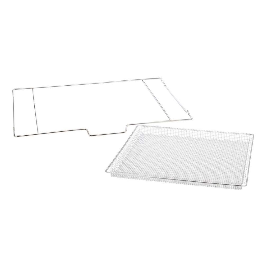 Frigidaire Airfrytray Ready Cook Oven Insert, Silver Basket: 18.4    X 15.3    X 0.8   , Rack: 24.1    X 15.3   , 15.2 Ounces -