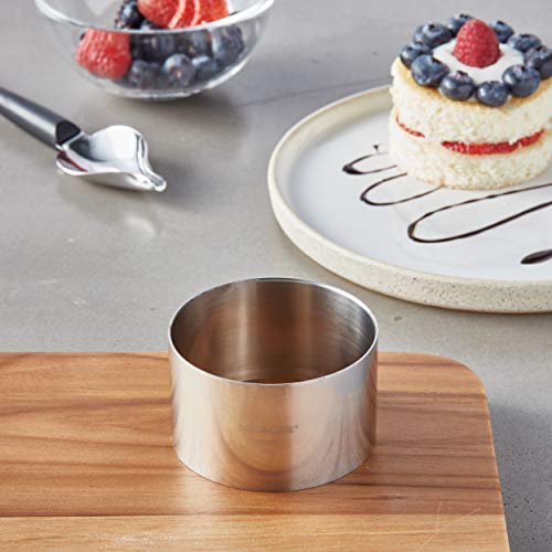 Mercer Culinary Steel Ring Mold Chef, 3 Inch X 1.75 Inch, Stainless