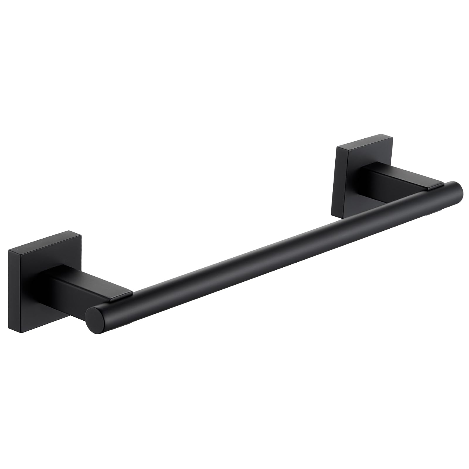 Suyar Matte Black Bathroom Towel Holder, Sus 304 Stainless Steel Short Hand Towel Bar For Wall, 13.78 Inch
