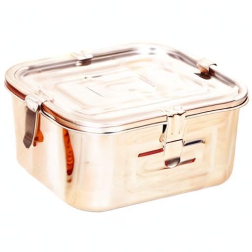 Stainless Steel 101Oz(3L)Rectangular Seal Kimchi Food Leakproof Airtight Storage Container Saver