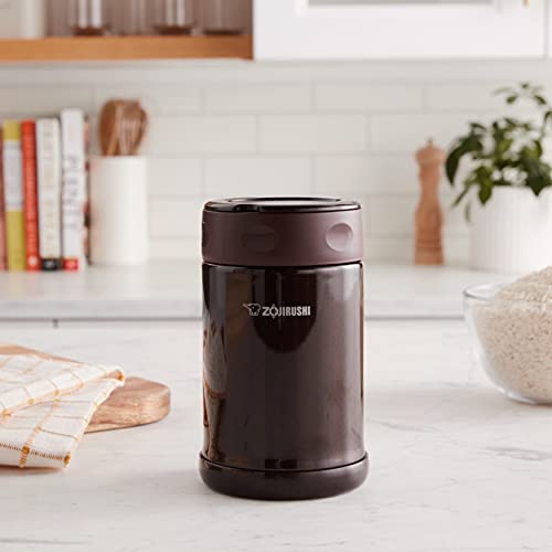 Zojirushi Stainless Steel Food Jar, 16.9-Ounce, Dark Brown