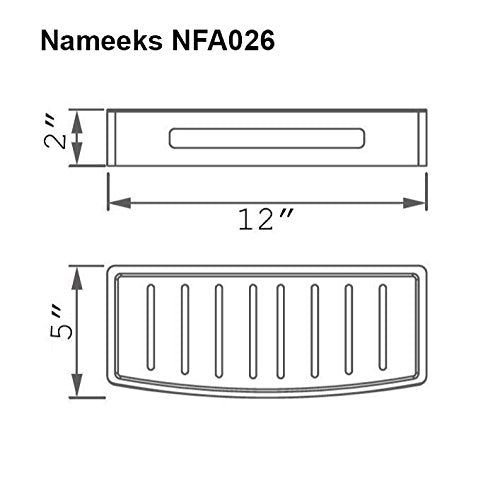 Nameeks Nfa026 Nfa Shower Basket, One Size, Chrome