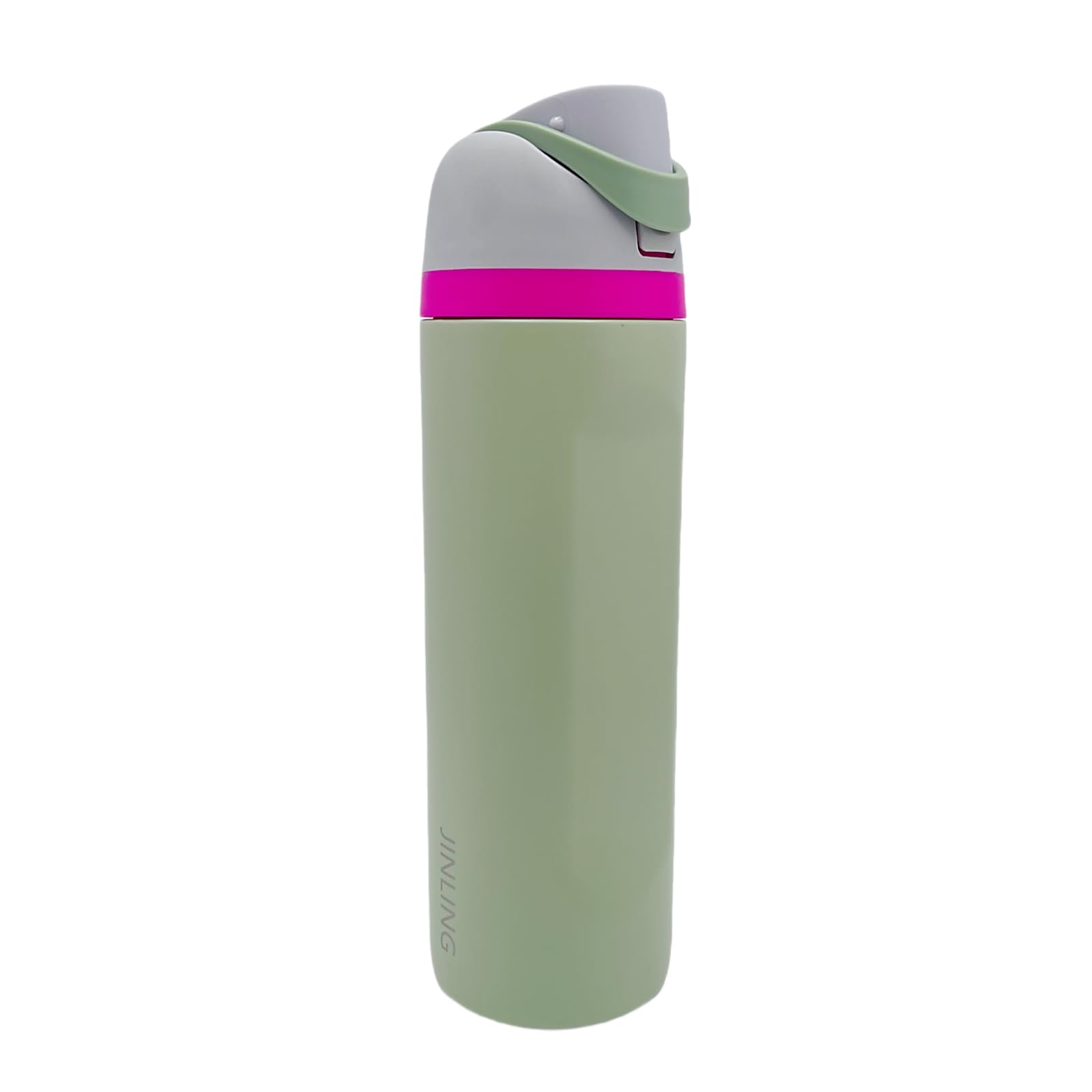 24oz Insulated Stainless Steel Water Bottle with Straw for Sports and Travel, BPA-Free Sports Water Bottle (green)
