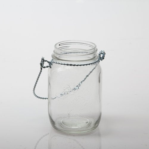Eastland Small Mason Jar with Handle Glass Set of 12