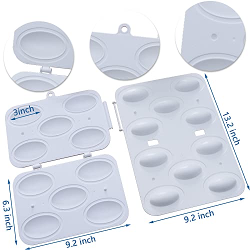 Kofte Meatball Maker Press Mold 5 In 1 Set, 3 Steps Easily To Make Pro Kubba Rollers 3Inch X 2Inch With Hook Holes
