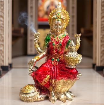 A&S Ventures Idol Laxmi Ganesh Statue,Polyresin Murti Laxmi Ganesh Ji For Diwali Gift, Home Decor Temple Mandir Pooja Room Beaut