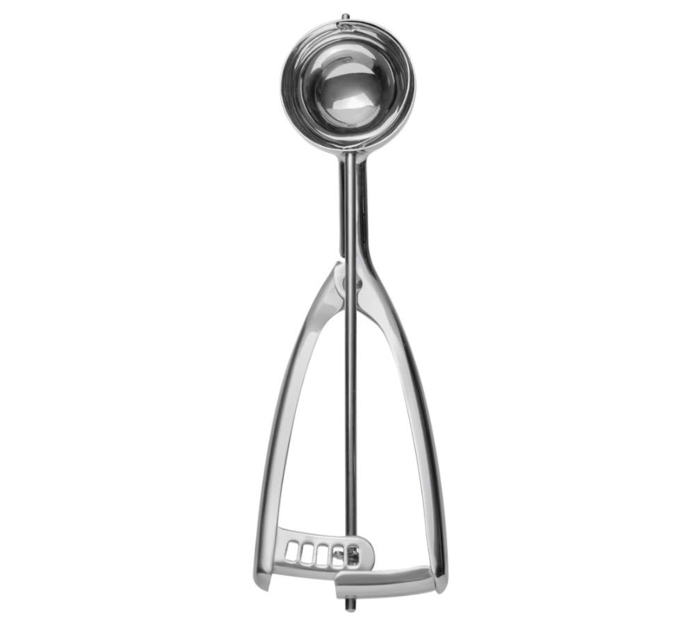 Soro Essentials- #30 Stainless Steel 1-1/4 Oz. Portion Control Scoop Food Server Squeeze Type- Ice Cream Scoop Cookie Scooper Fo
