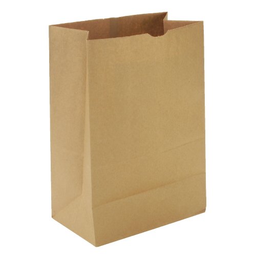 General GK12500 #12 Paper Grocery Bag, 40lb Kraft, Standard 7 1/16 x 4 1/2 x 13 3/4, (Case of 500 Bags)