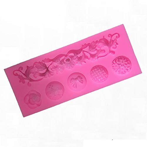 Diy Baroque Style Curlicues Scroll Relief Lace Flower European For Diy Cake Fondant Baking Biscuit Tray 3D Hard Candies Drop Dec