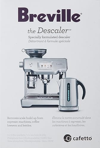 Breville The Descaler For Espresso Machines, 4 Pack, Bes0070Nuc1
