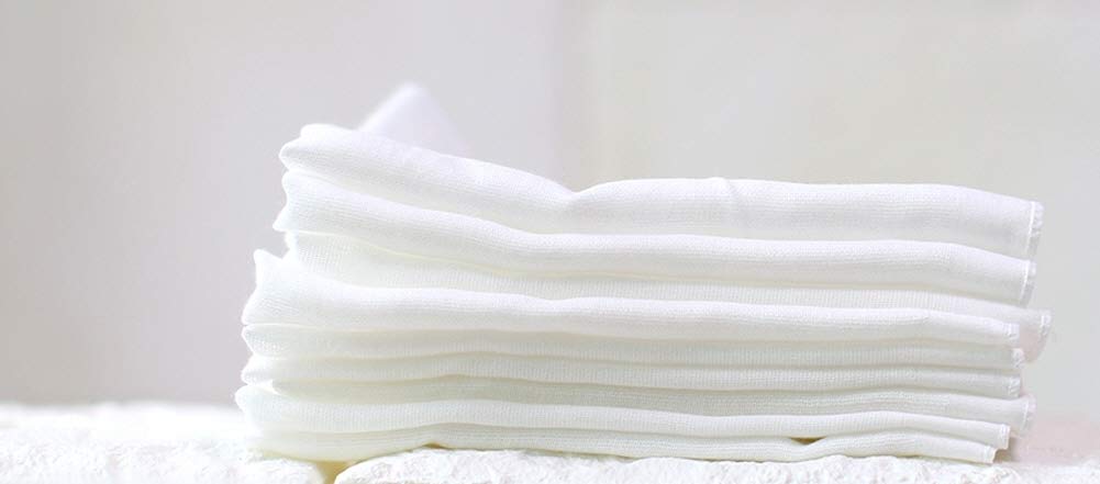 Angel-In-Moms [15 Packs] Natural Cotton 100% Soft Muslin Gauze Handkerchief, Face Washcloths, Makeup Remover Thin Towels, Wide S