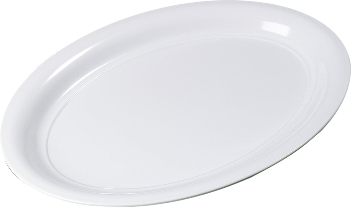 Carlisle Foodservice Products Displayware Plastic Catering Platter 21'' X 15'' White