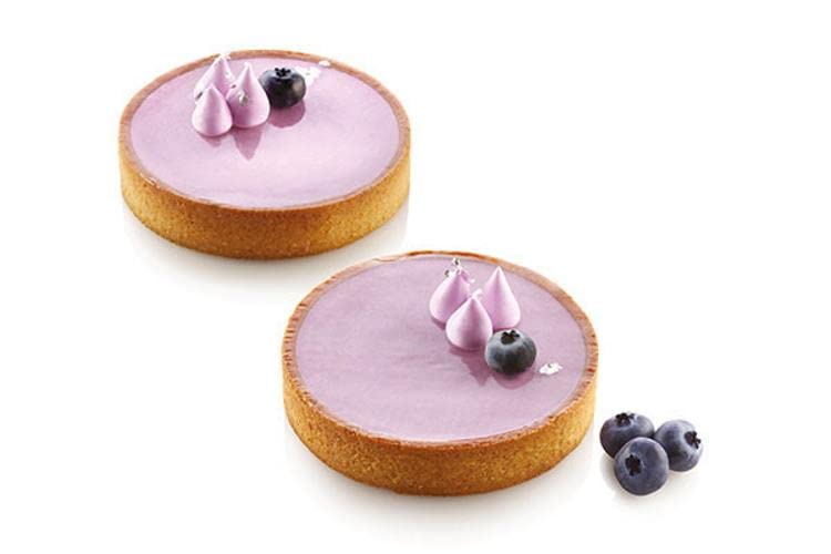 Silikomart ''Tarte Ring 120'' Heat-Resistant Perforated Plastic Cutting Ring 4.72 Inch Diameter - 4 Pieces