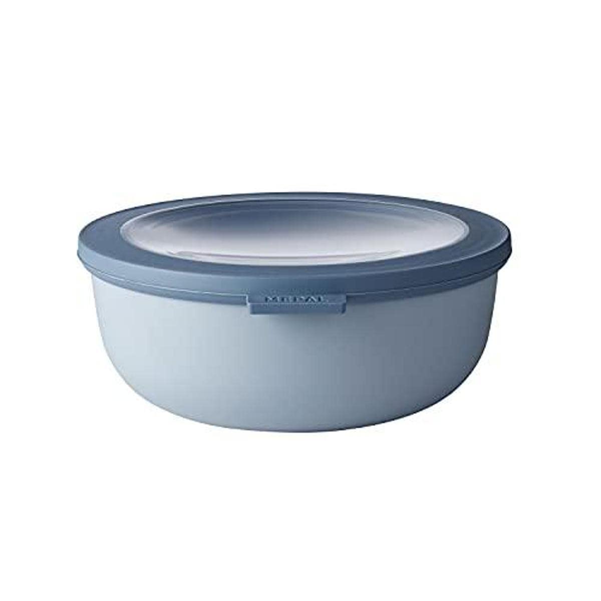 Rosti Mepal Rst62120Blu Cirqula Multi Food Storage And Serving Bowl With Lid, Low 1.3 Quart, Nordic Blue