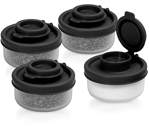 Salt And Pepper Shakers Moisture Proof Set Of 4 Small Mini Salt Shaker To Go Camping Picnic Outdoors Kitchen Lunch Boxes Travel