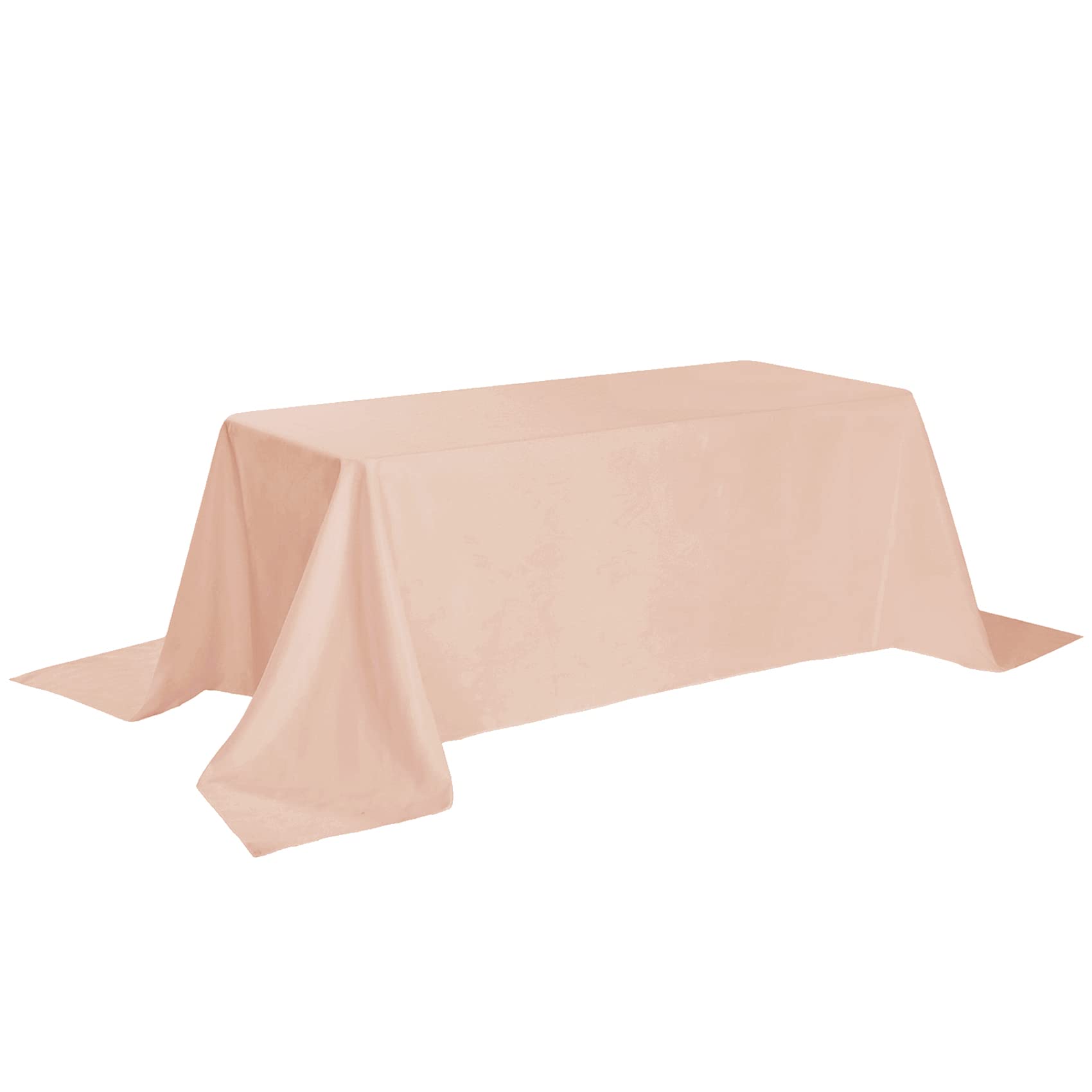 Rectangle Tablecloth - 90X156 Dusty Pink Tablecloth - Stain And Wrinkle Resistant Washable Polyester Table Cloth, Decorative Fab