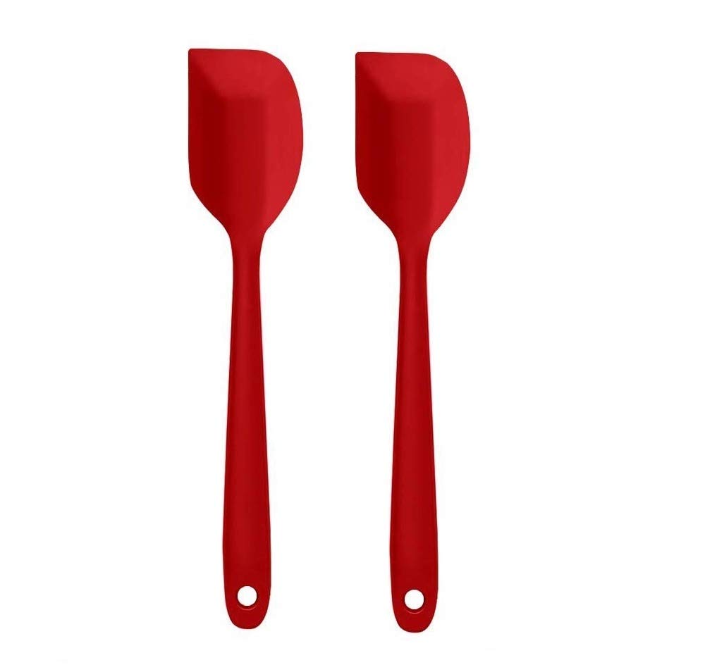 PPlus International Silicone Spatula 446F Heat Resistan Spatulas With Steel Core Kitchen Utensils NonStick For Cooking, Baking