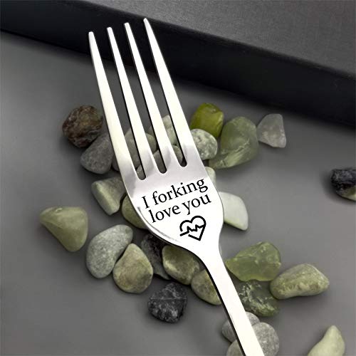 Anniversary Christmas Gifts For Husband Girlfriend From Wife Boyfriend I Forking Love You Fork Gifts For Him Her Funny Birthday