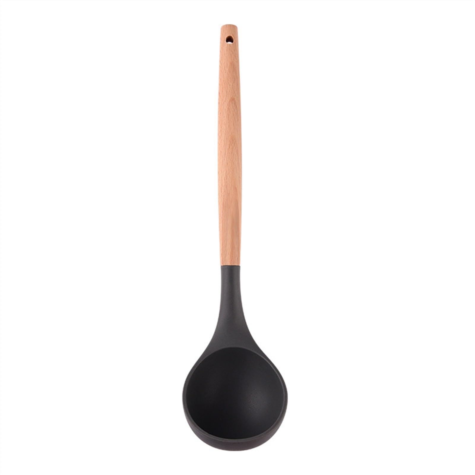 GLigeT Soup Ladle Kitchen Ladles with Wooden Handle  4 Colors Soup Ladle Spoon Heat Resistant Ladle Spoons, Cooking and Serving