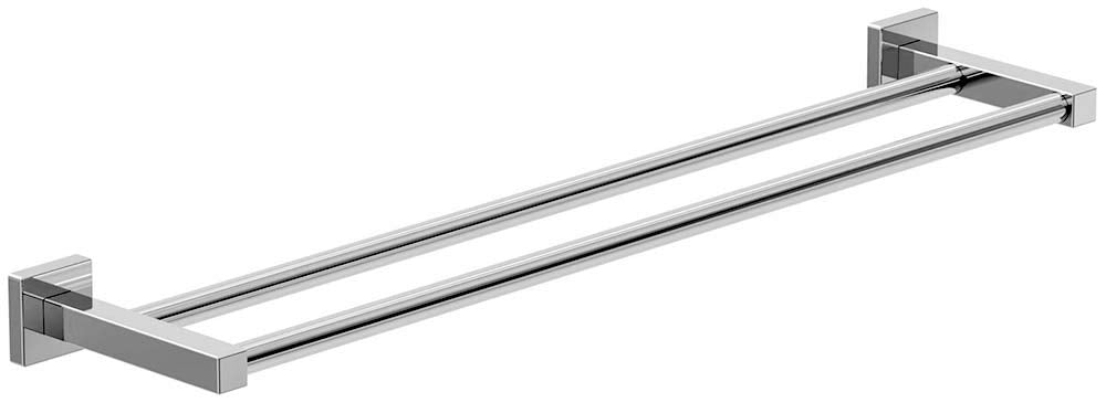 Symmons 363Dtb-18 Duro 18 In. Wall-Mounted Double Towel Bar In Polished Chrome
