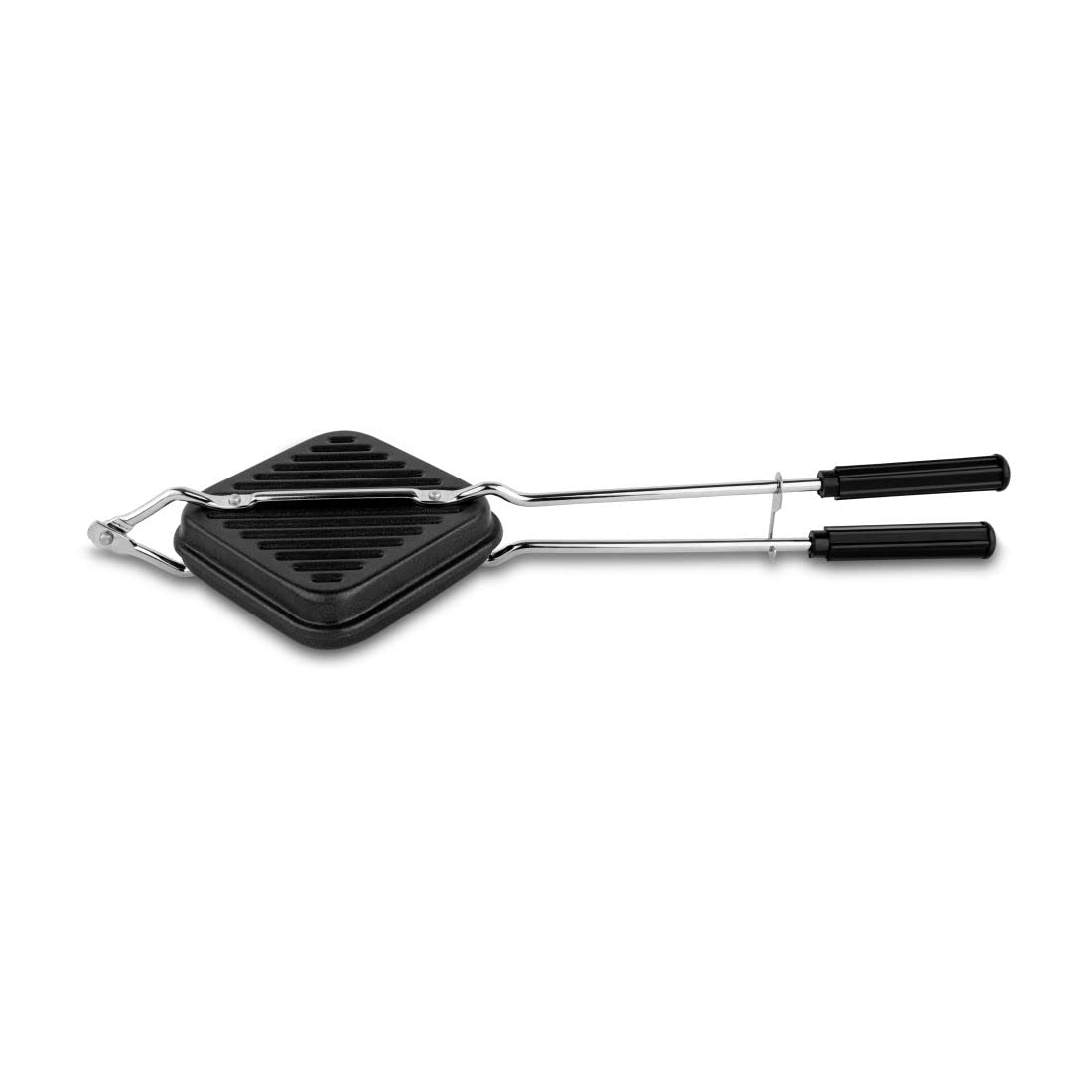 Orange Aluminium Grill Non Stick Toast Sandwich Maker With Free Nylon Tongs & Scrubber | Non Electric Grill Sandwich Maker | Gas
