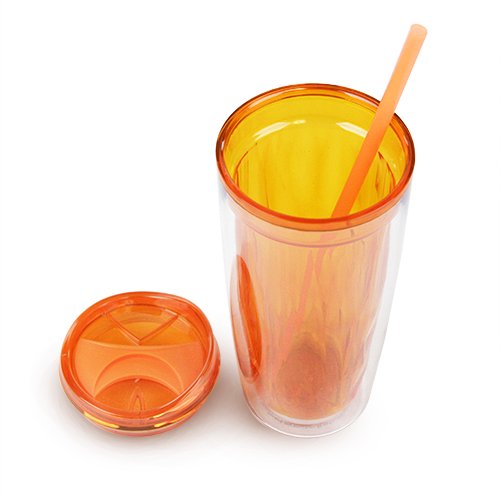 Simply Green Solutions Gemstone Double Wall 16Oz. -Hot Cold- Acrylic Travel Tumbler - Blue