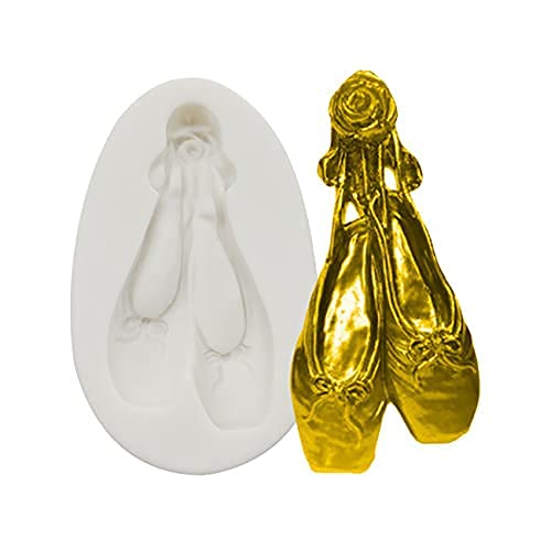 Ballet Shoes Silicone Mold For Dancing Lovers Diy Fondant Candy Making Chocolate Molds Lollipop Desserts Ice Cube Gum Clay Soap