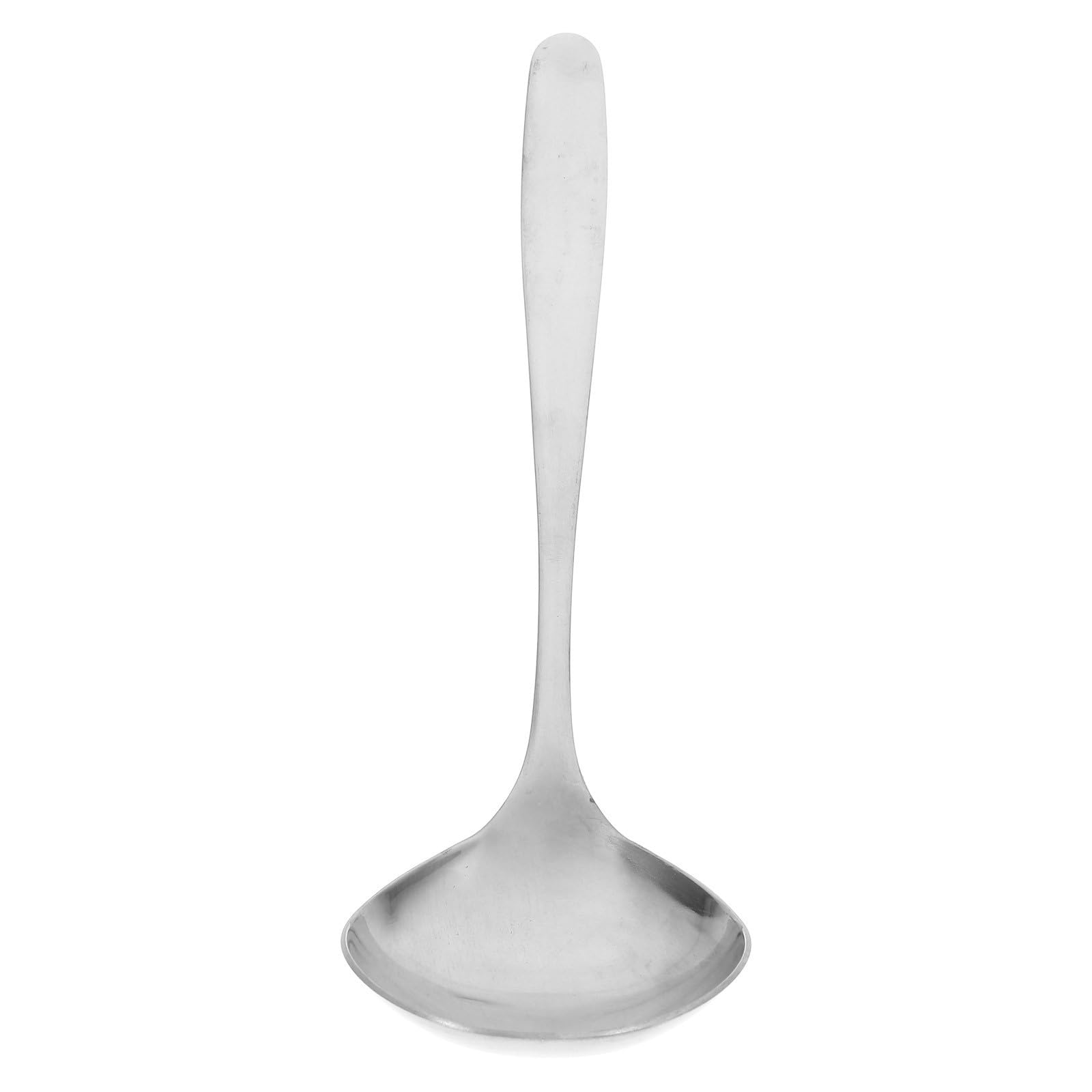 PATKAW Stainless Steel Soup Ladle with Comfortable Grip and Deep Bowl for Ramen, Wonton, and Noodle Soups, Microwave Safe Kitche