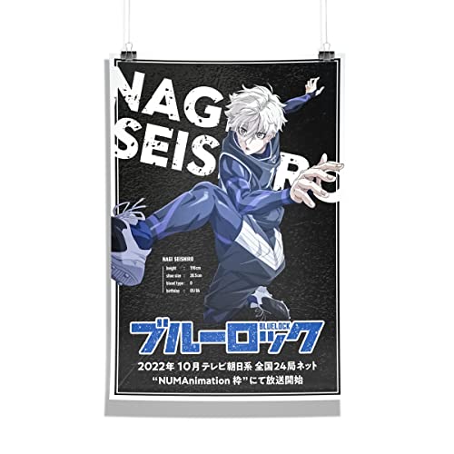 MCSID RAZZ -Blue Lock - Nagi Seishiro Design A3 Size Poster (Without Frame) - Best Gift For Blue Lock Fans/Best Artefact To Your