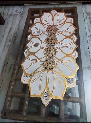 Dakshya Industries PVC Table Runner for Center and Dining Tables | Mat (Copper)