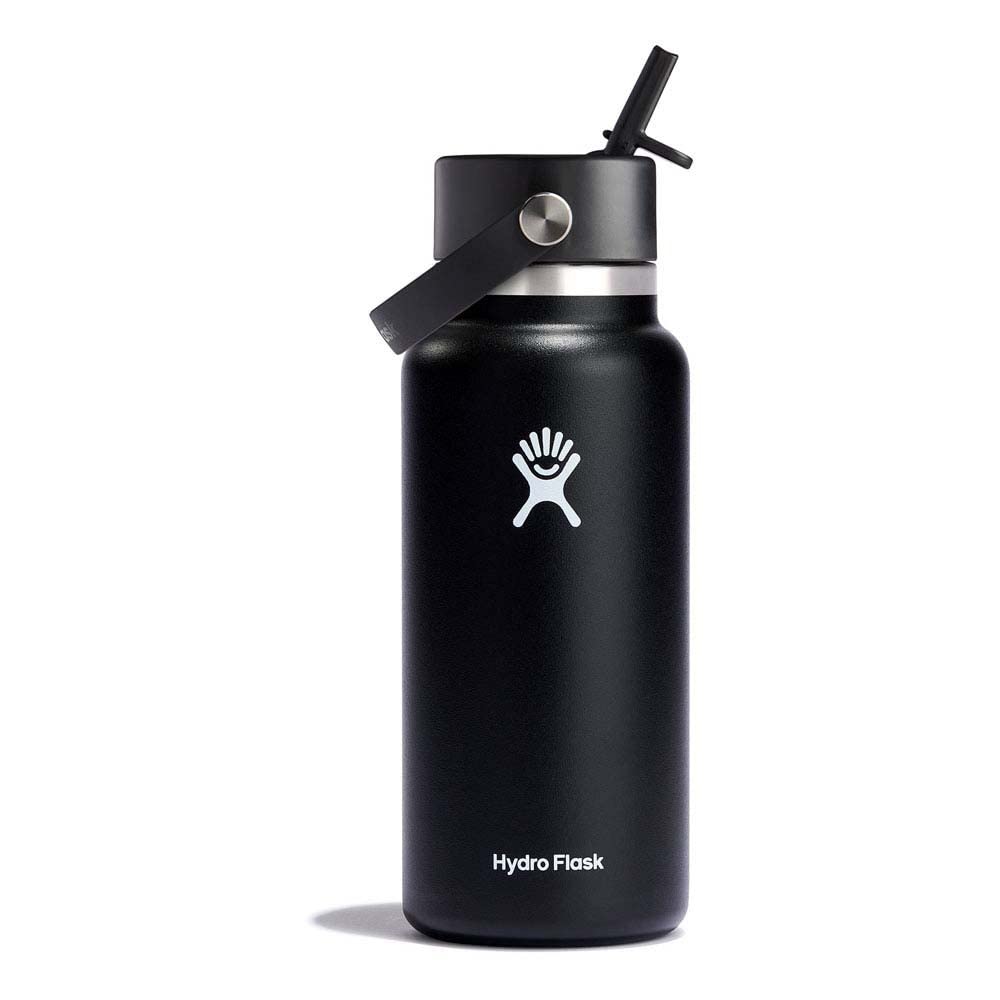 Hydro Flask Wide Flex Straw Cap Black 32 Oz