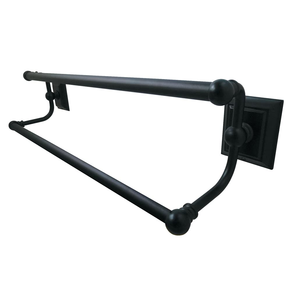 Kingston Brass BA6013ORB Millennium 24'' Dual Towel Bar  Oil Rubbed Bronze