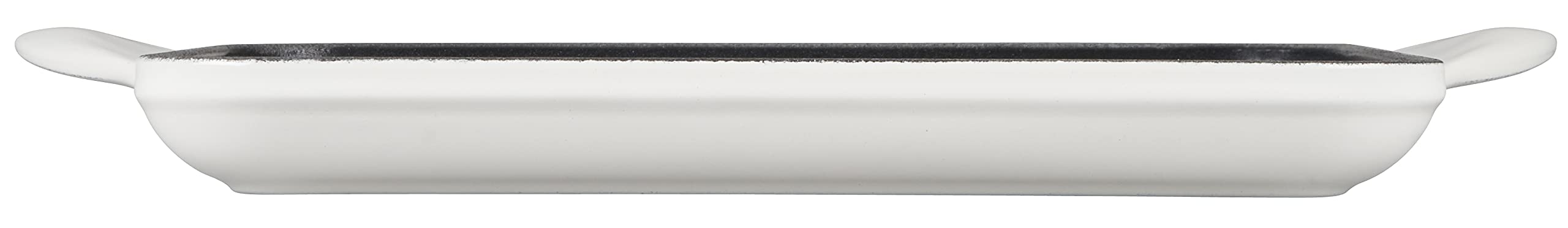 Le Creuset Enamaled Cast Iron Square Grill, 9.5'', White