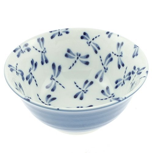 Pdtxcls Zmaomaoy Japanese 6'' Tayo Blu/Wht Dragonfly Bowl