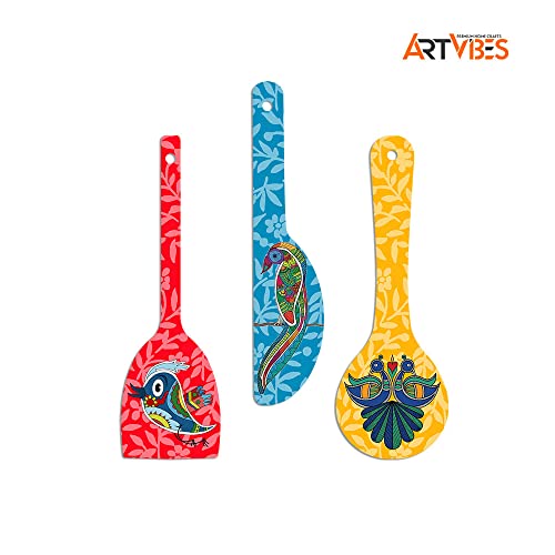 Artvibes Birds Wooden Wall Hanger for Home | Office | Living Room | Gift | Modern Decoration Items | Kitchen Wall Decor | Home D