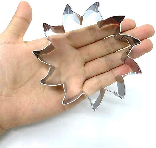 Liliao Sun Cookie Cutter - 3.6 X 3.6 Inches - Stainless Steel