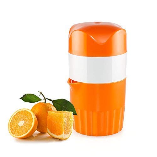 Jk Steel Scent Rose Manual Hand Juicer Squeezer With Strainer And Container, For Lemon, Orange, Lime, Citrus (Orange)