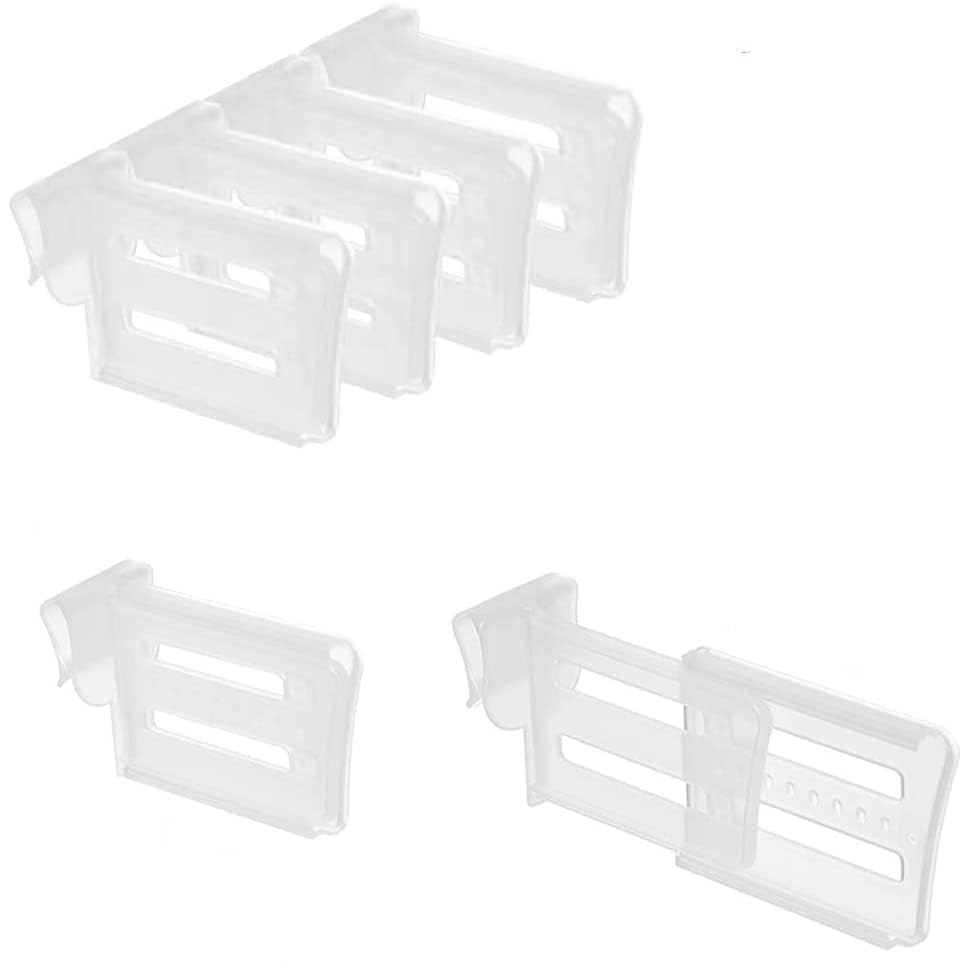 Gion Expandable Fridge Drawers Storage Partition Clips Refrigerator Internal Drawer Shelf Divider Clip Storage Organizer Space D