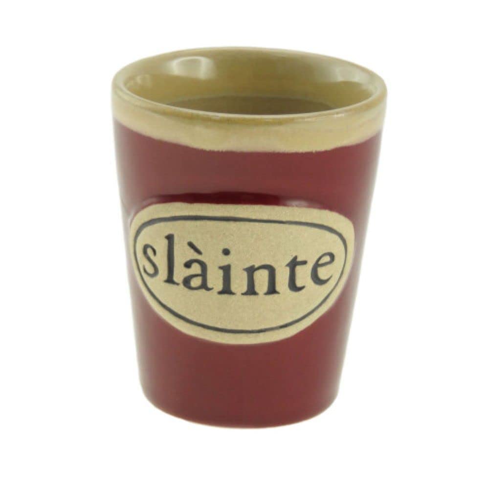 Glen Appin Shot Cup Stoneware Scotland 1.5 Fl Oz(44Ml) (Slainte - Red)