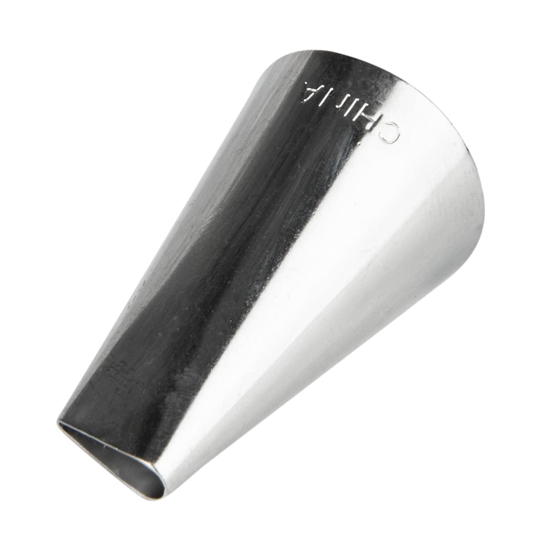 Restaurantware Pastry Tek Petal Tip 1 Reusable Decorating Cake Tip - #103 Dent-Resistant Stainless Steel Rose Frosting Tip Dishw