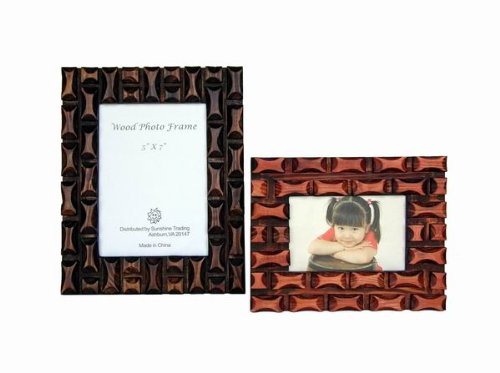 Sunshine Trading ST-25-5 Handmade Wood Photo Frame - 3.5 x 5 Inch